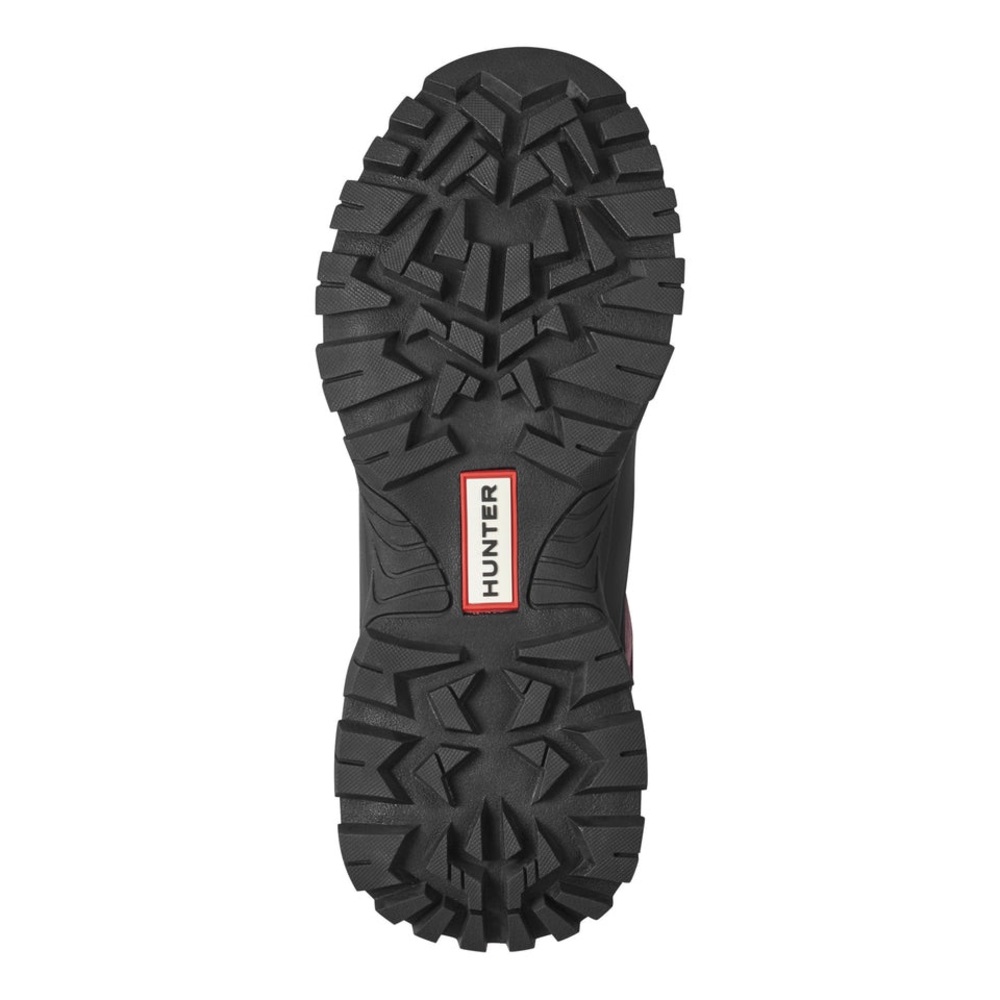 Hunter Women's Burgundy and Black Hiking-Style Winter Boot - Picture 4 of 12